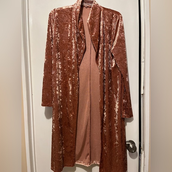 Fabulous Copper crushed velvet jacket - Picture 1 of 4